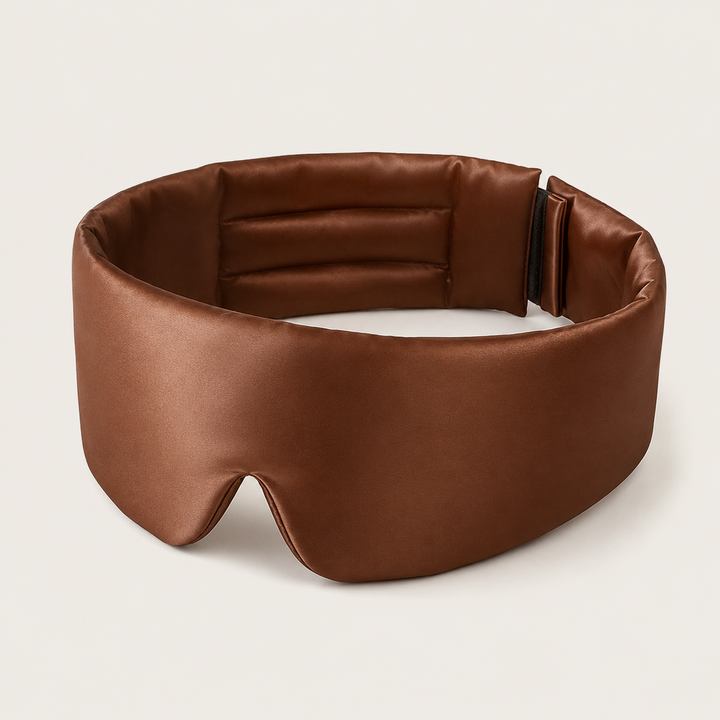 Silk Sleep Mask | 100% Mulberry Silk Eye Mask, Contoured &amp; Adjustable