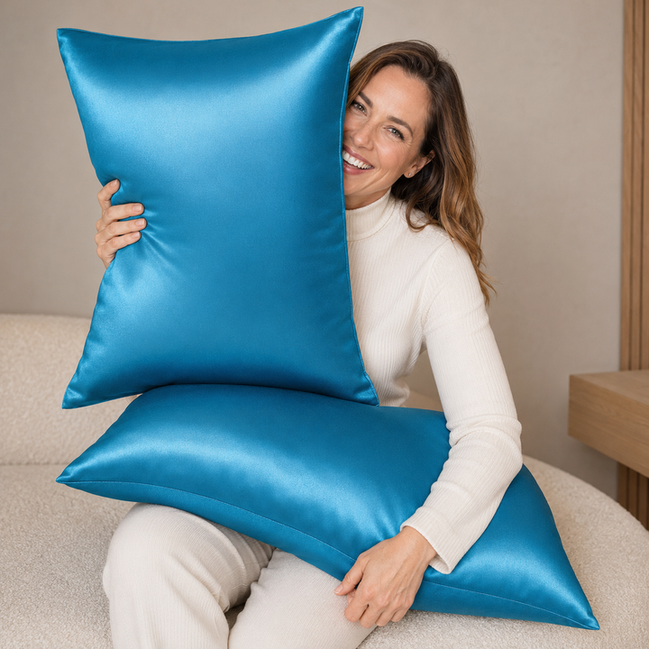 Silk Pillowcase Set of 2 | 100% Mulberry Silk, 19 Momme, for Hair &amp; Skin