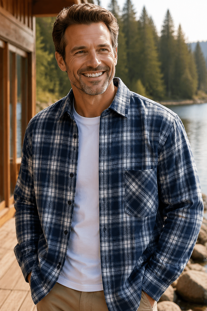 Men’s Relaxed Checked Overshirt