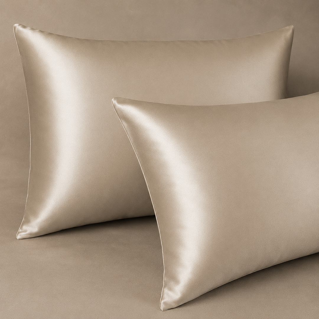 Silk Pillowcase Set of 2 | 100% Mulberry Silk, 19 Momme, for Hair &amp; Skin
