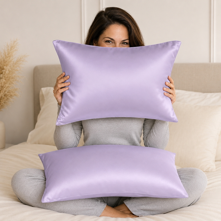 Silk Pillowcase Set of 2 | 100% Mulberry Silk, 19 Momme, for Hair &amp; Skin