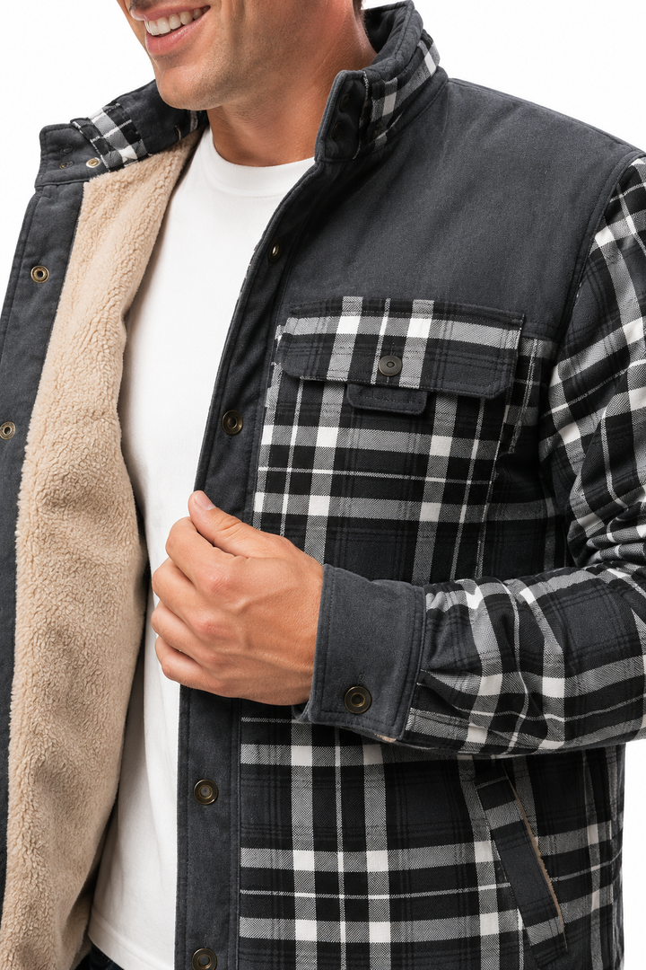 Men’s Lined Flannel Shirt Jacket