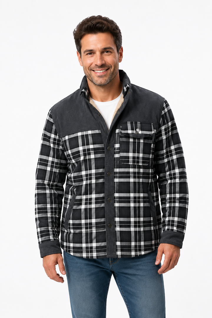 Men’s Lined Flannel Shirt Jacket