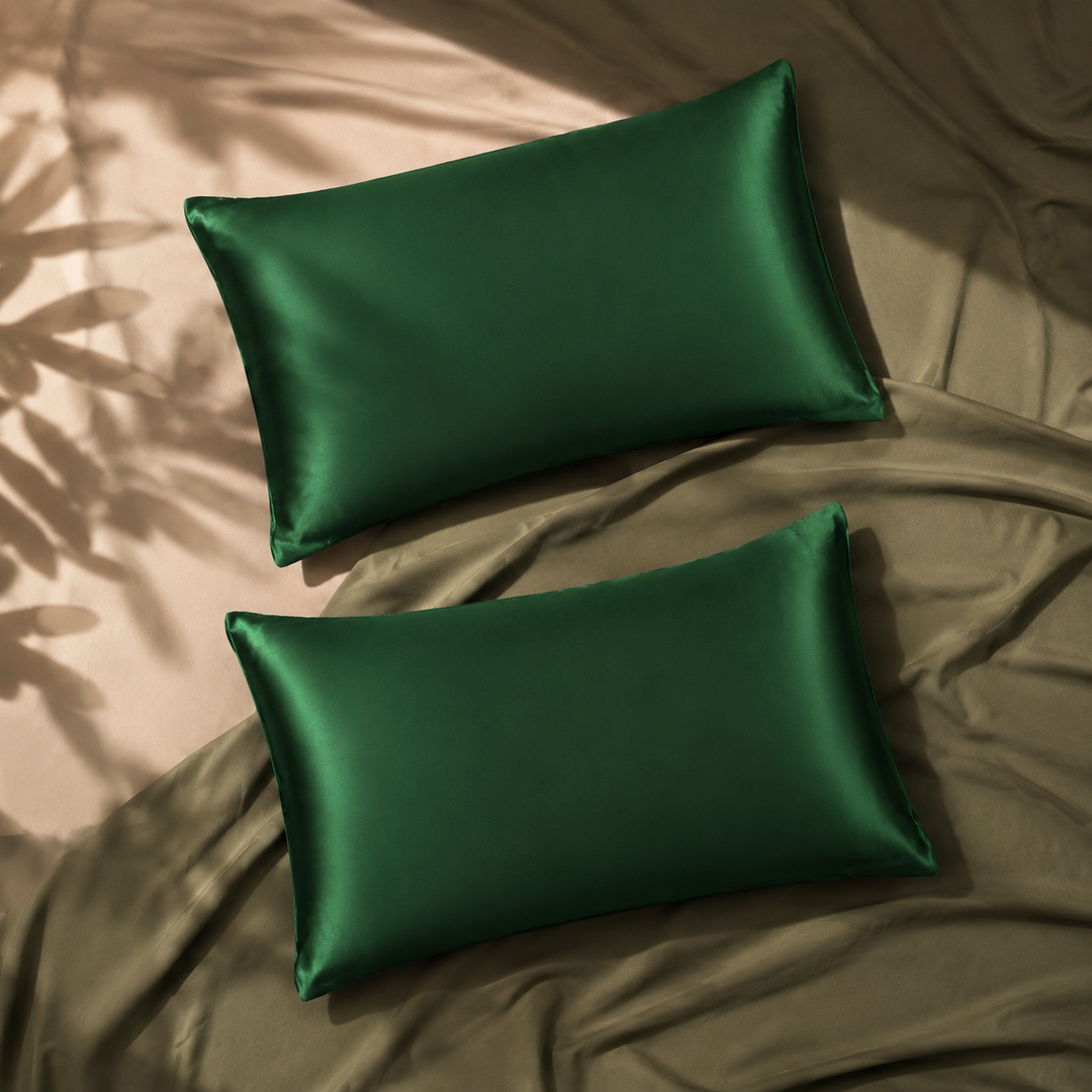 Silk Pillowcase Set of 2 | 100% Mulberry Silk, 19 Momme, for Hair &amp; Skin