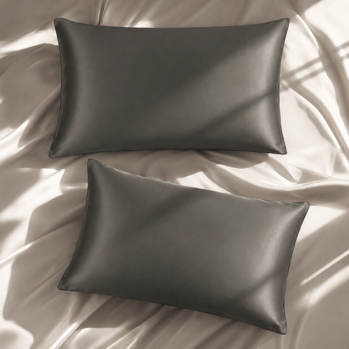 Silk Pillowcase Set of 2 | 100% Mulberry Silk, 19 Momme, for Hair &amp; Skin