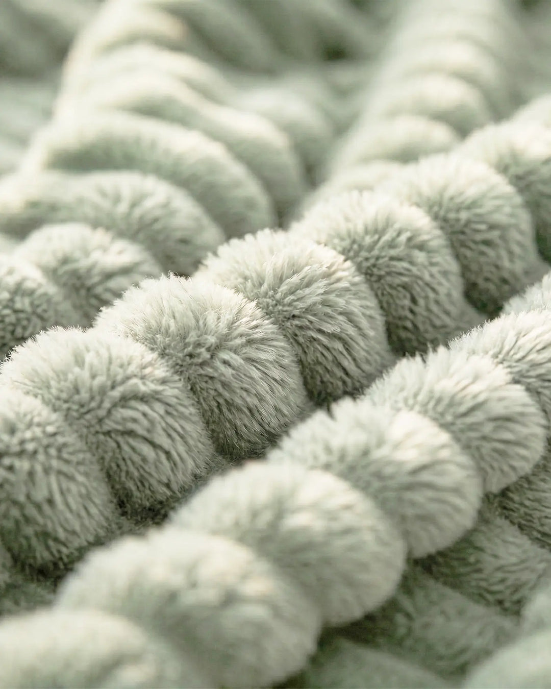 Ribbed Fleece Blanket | Plush Sofa Throw &amp; Bed Blanket, 4 Sizes