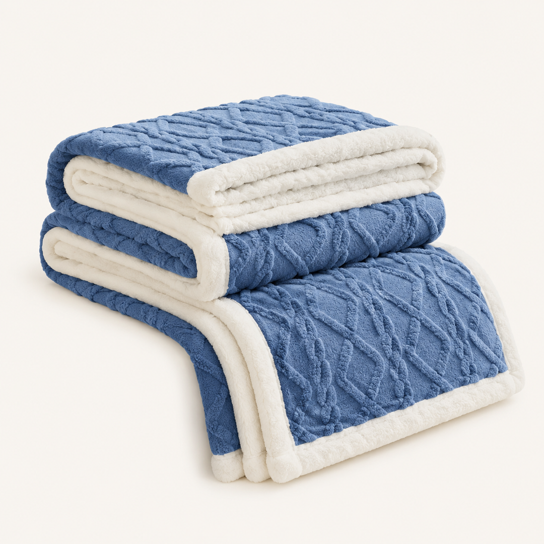Fleece Throw Blanket | Soft Sofa &amp; Bed Blanket, 6 Sizes, 7 Colours
