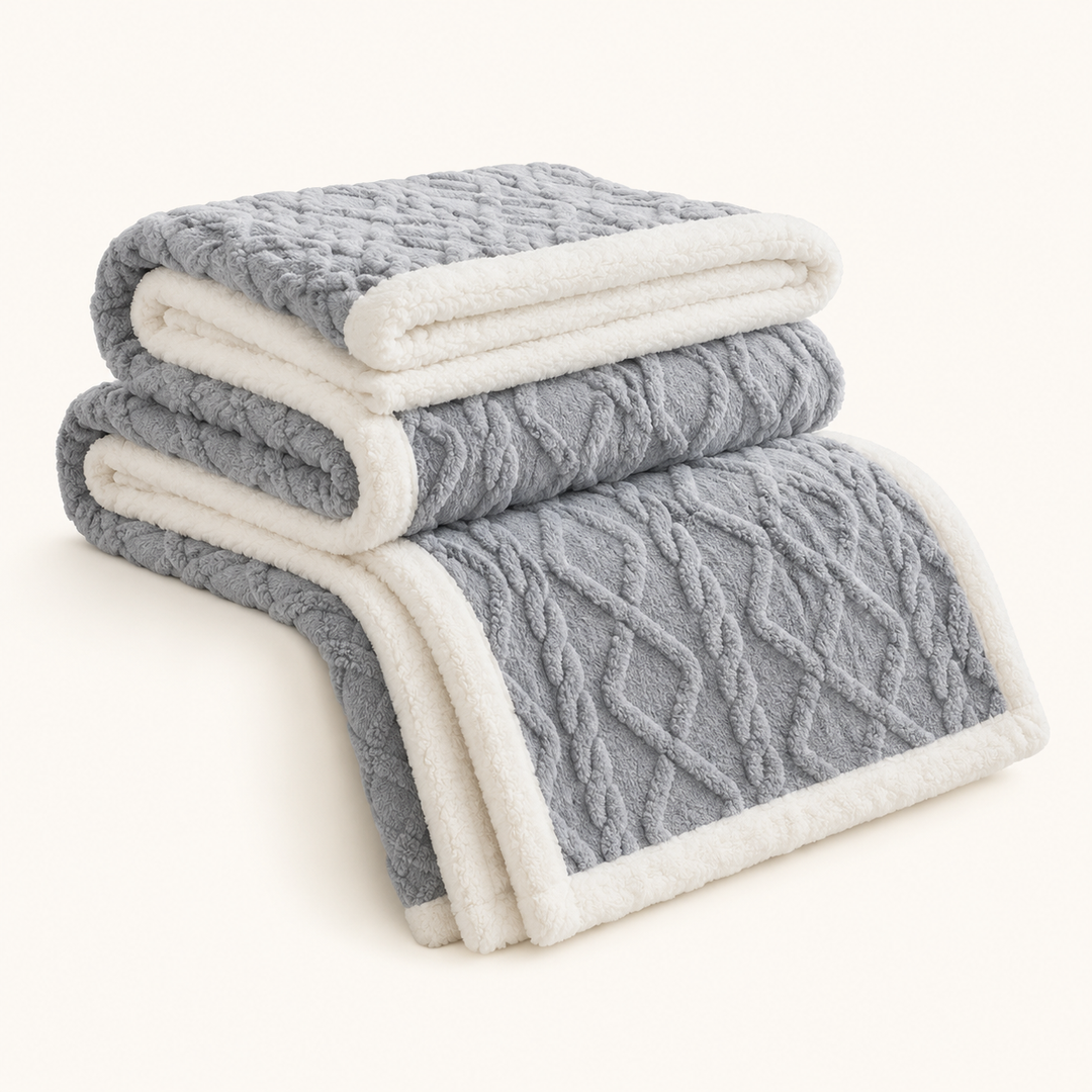 Fleece Throw Blanket | Soft Sofa &amp; Bed Blanket, 6 Sizes, 7 Colours
