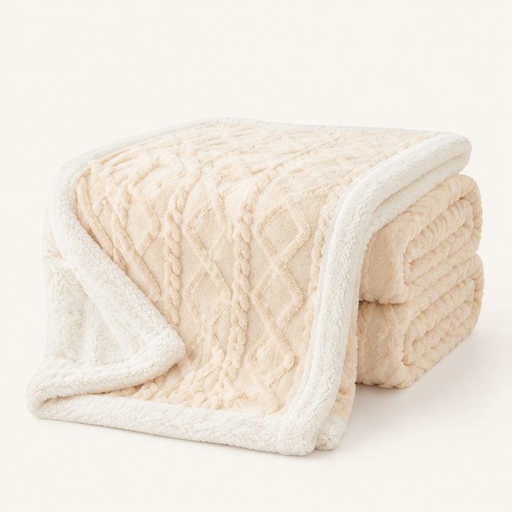 Fleece Throw Blanket | Soft Sofa &amp; Bed Blanket, 6 Sizes, 7 Colours