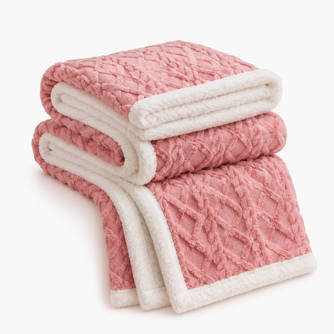 Fleece Throw Blanket | Soft Sofa &amp; Bed Blanket, 6 Sizes, 7 Colours