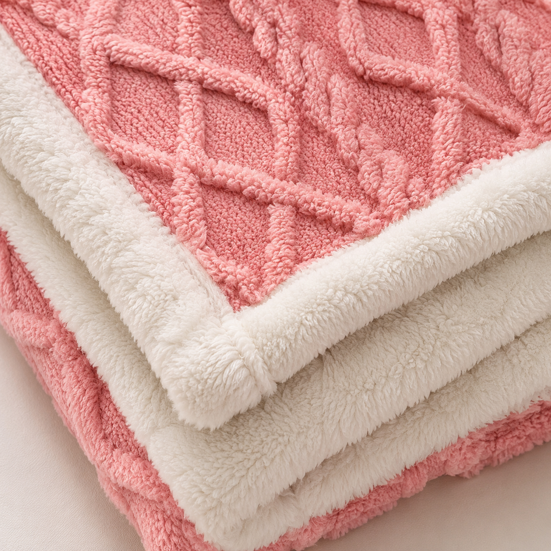 Fleece Throw Blanket | Soft Sofa &amp; Bed Blanket, 6 Sizes, 7 Colours