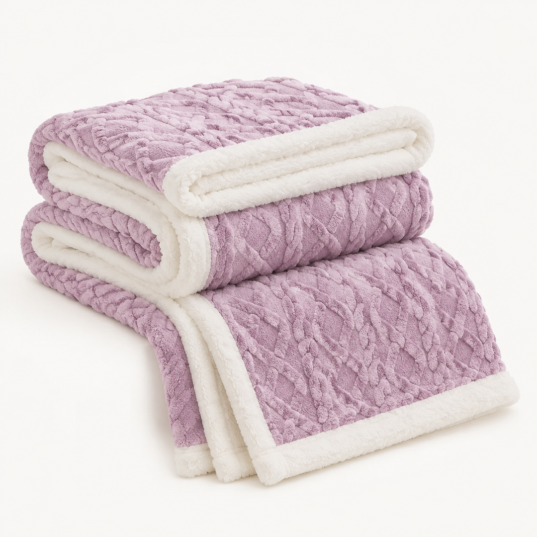 Fleece Throw Blanket | Soft Sofa &amp; Bed Blanket, 6 Sizes, 7 Colours