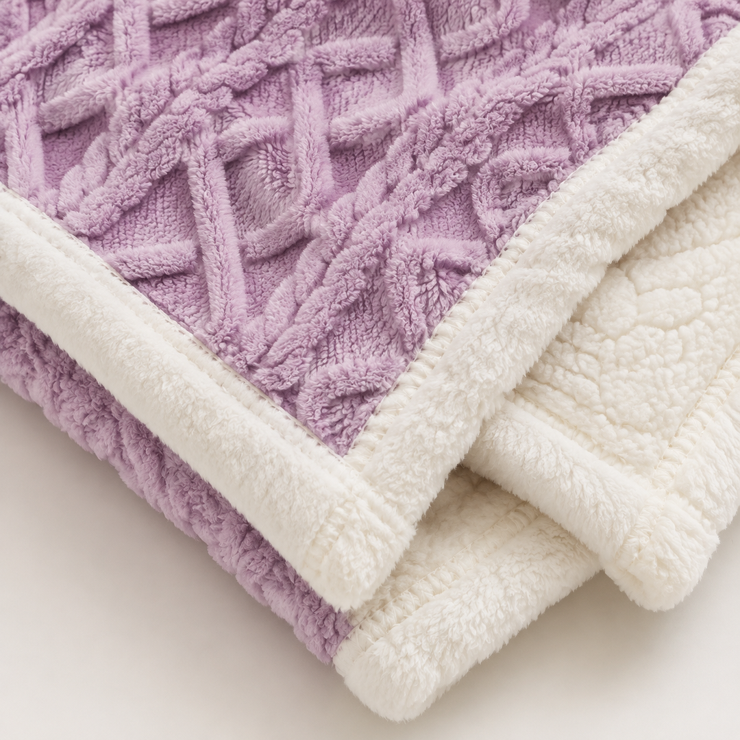 Fleece Throw Blanket | Soft Sofa &amp; Bed Blanket, 6 Sizes, 7 Colours