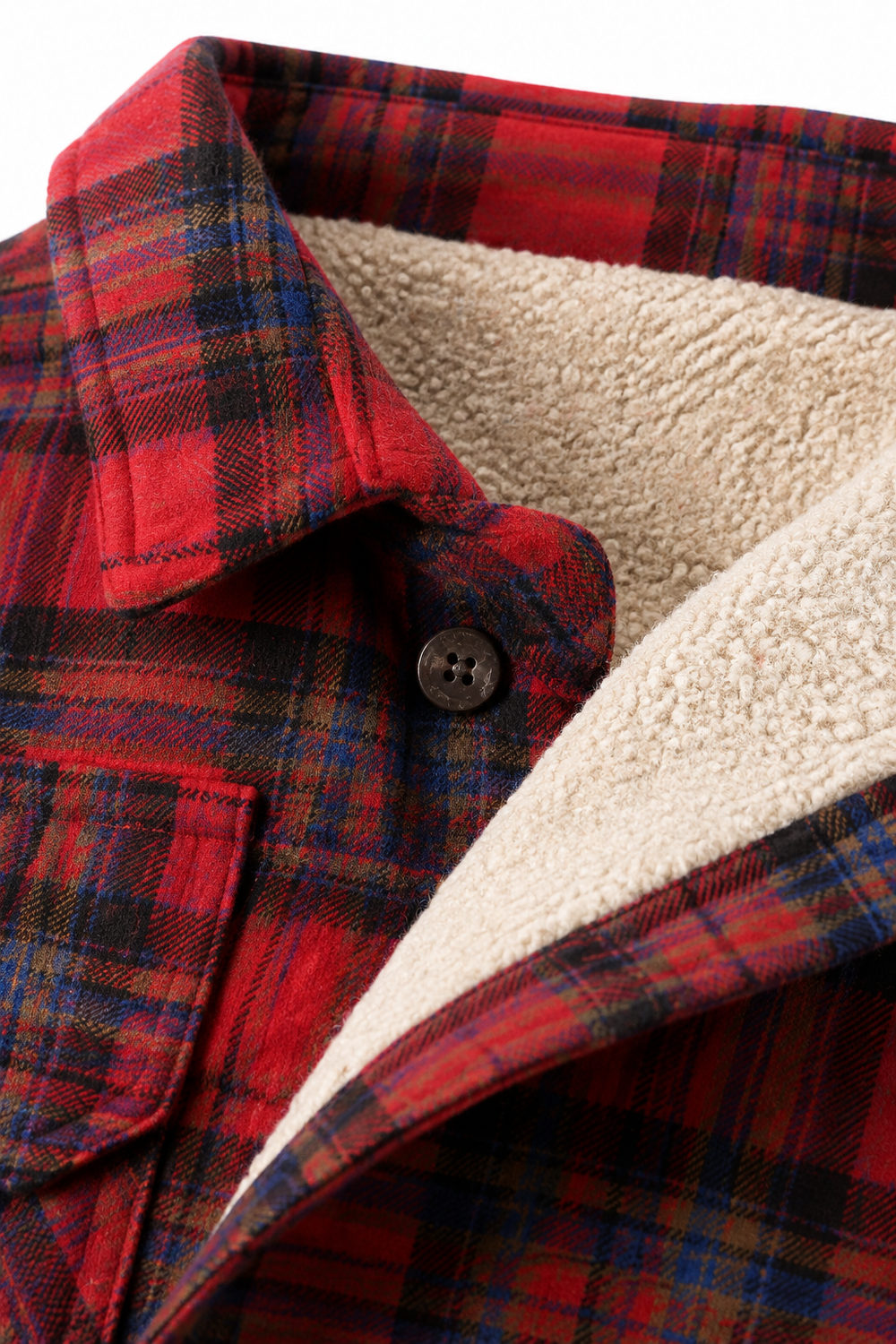 Men's Fleece Lined Shirt Jacket – Vivy London