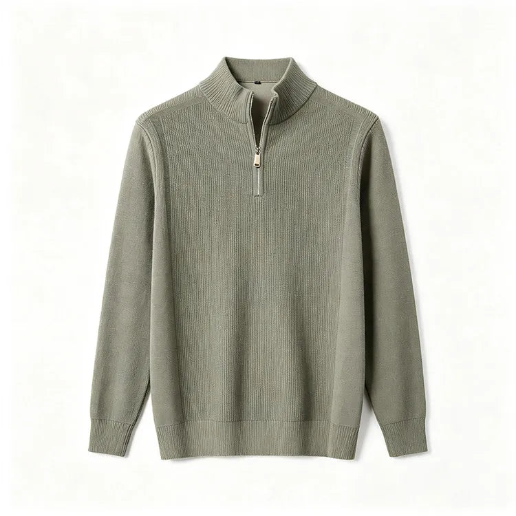 Men's Textured Quarter Zip Jumper – Vivy London