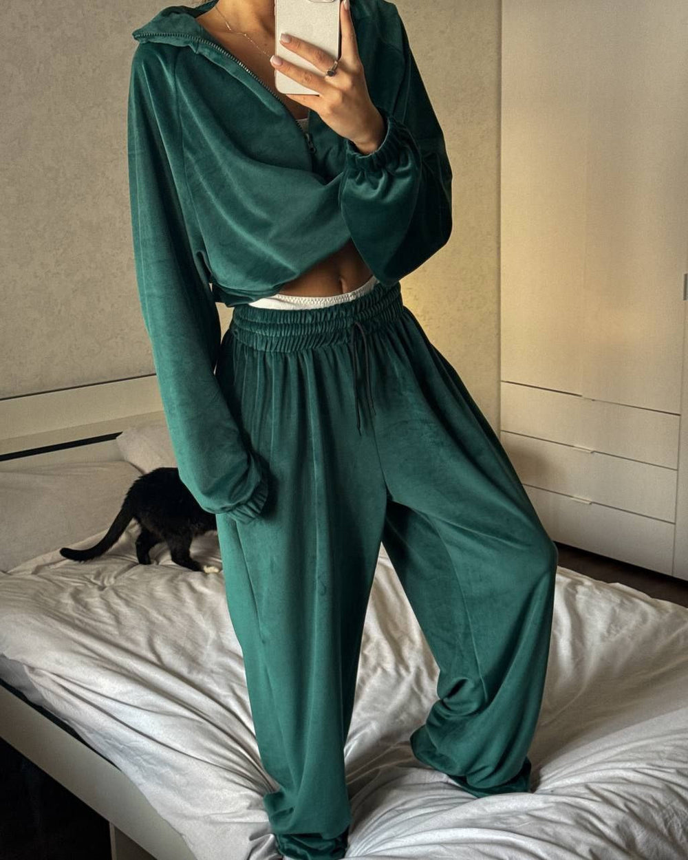 Women's Velour Tracksuit Set – Vivy London