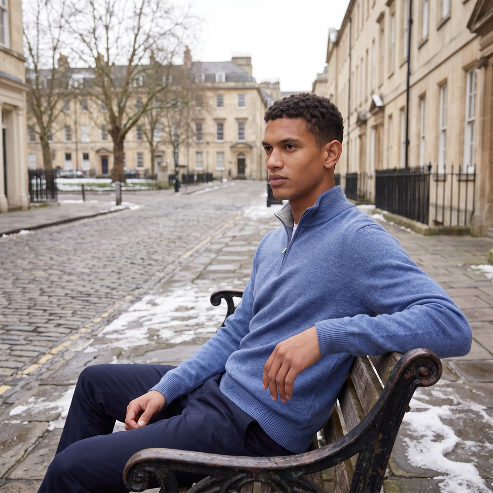 Men's Half Zip Jumper – Vivy London