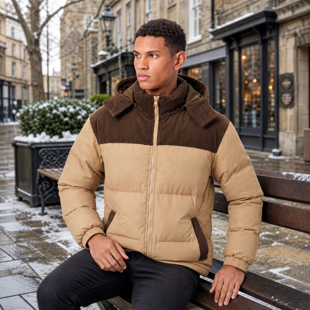 Men's Hooded Puffer Jacket – Vivy London