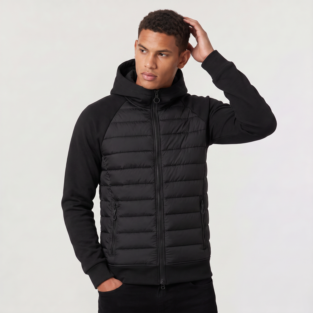Men's Hybrid Quilted Jacket – Vivy London