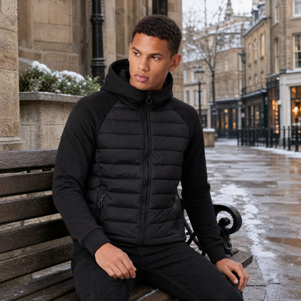Men's Hybrid Quilted Jacket – Vivy London