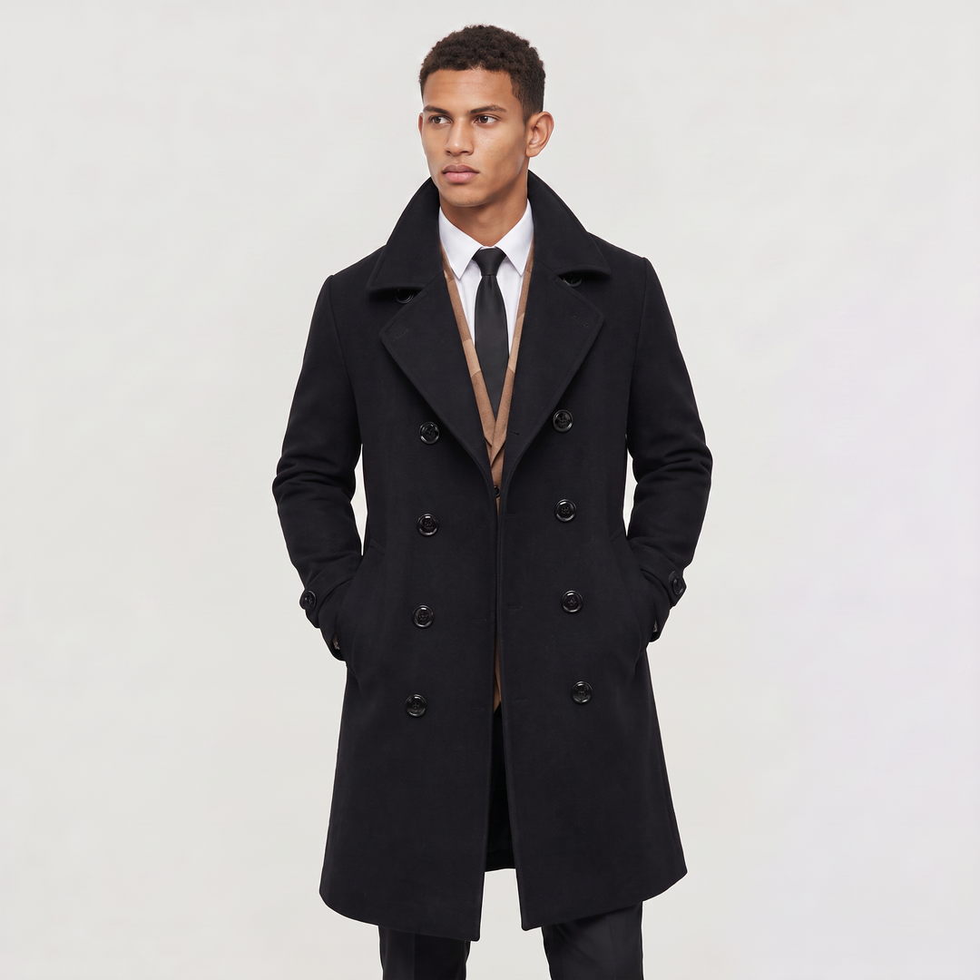 Men's Double Breasted Overcoat – Vivy London