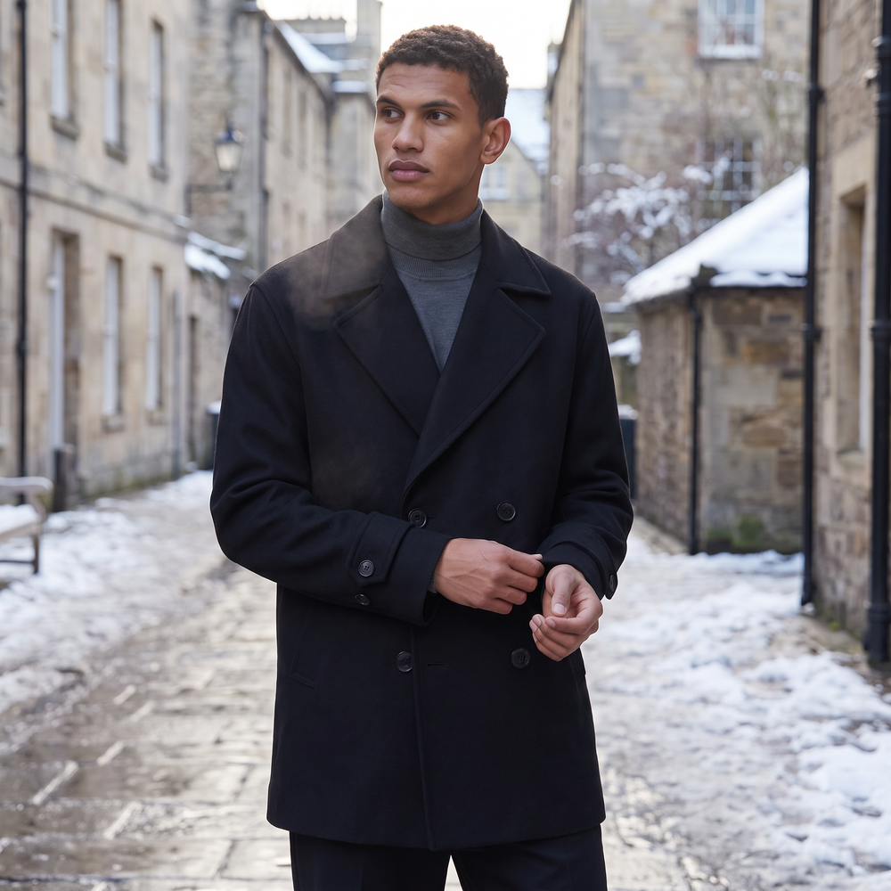 Men's Peacoat – Vivy London