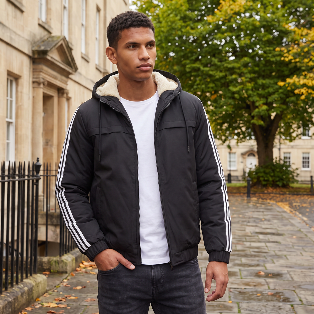 Men's Hooded Padded Jacket – Vivy London