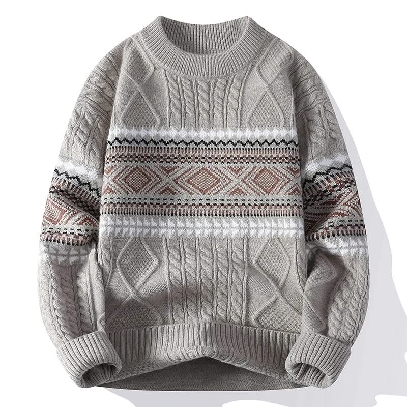 Men's Nordic Cable Knit Jumper – Vivy London