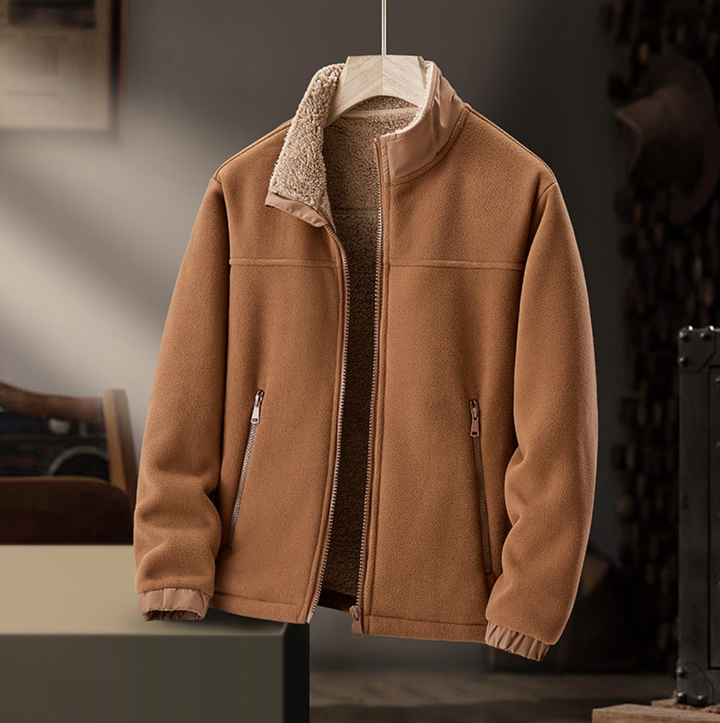 Men’s Stand-Collar Fleece Jacket