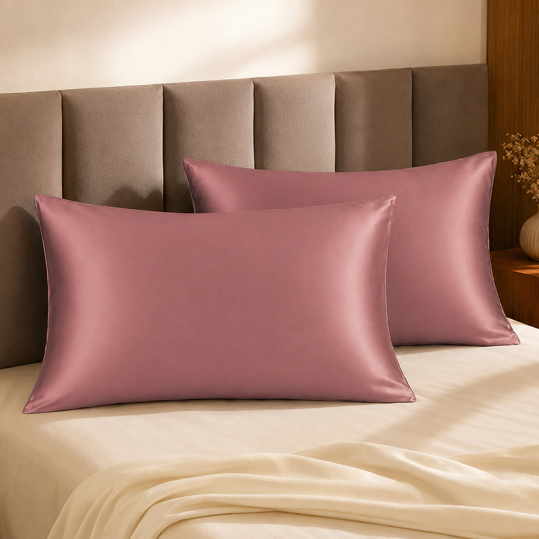 Silk Pillowcase Set of 2 | 100% Mulberry Silk, 19 Momme, for Hair &amp; Skin