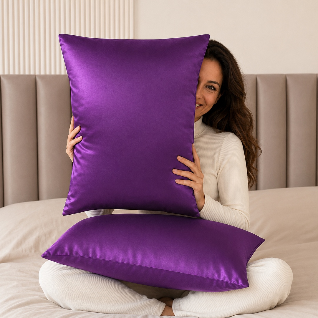 Silk Pillowcase Set of 2 | 100% Mulberry Silk, 19 Momme, for Hair &amp; Skin