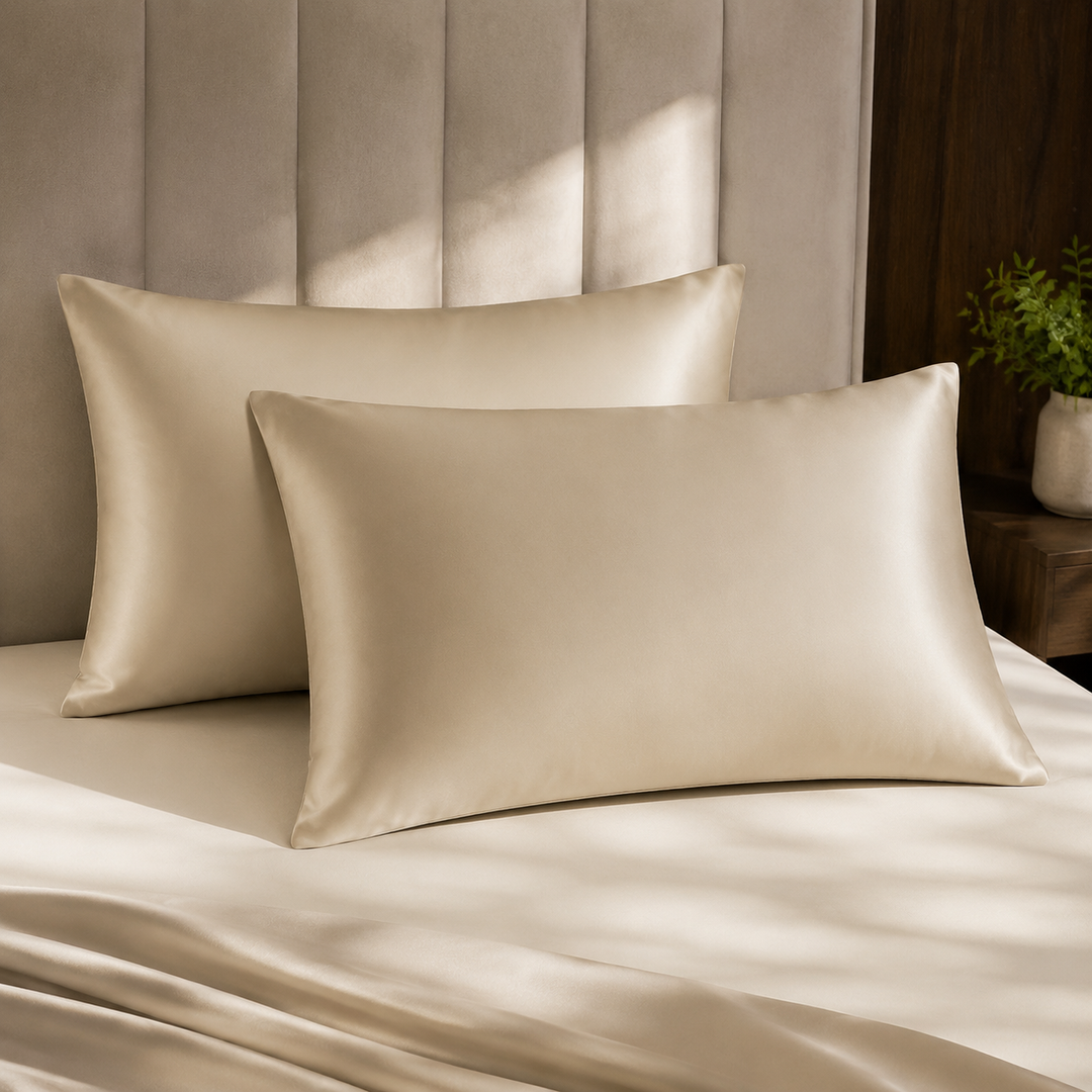 Silk Pillowcase Set of 2 | 100% Mulberry Silk, 19 Momme, for Hair &amp; Skin