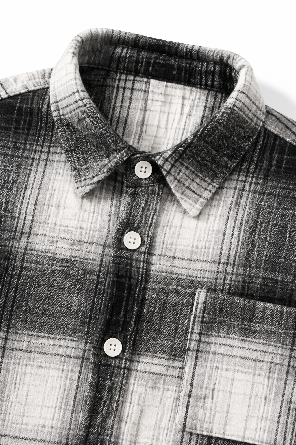 Men’s Oversized Brushed Check Shirt