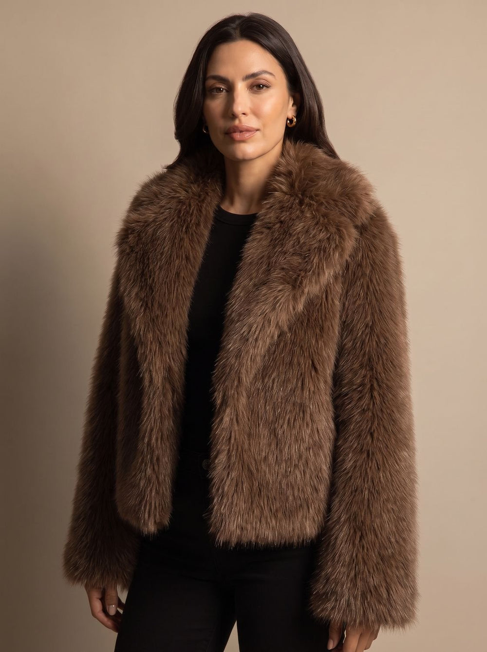 Women's Faux Fur Cropped Jacket – Vivy London