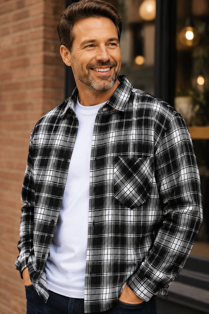 Men’s Relaxed Checked Overshirt