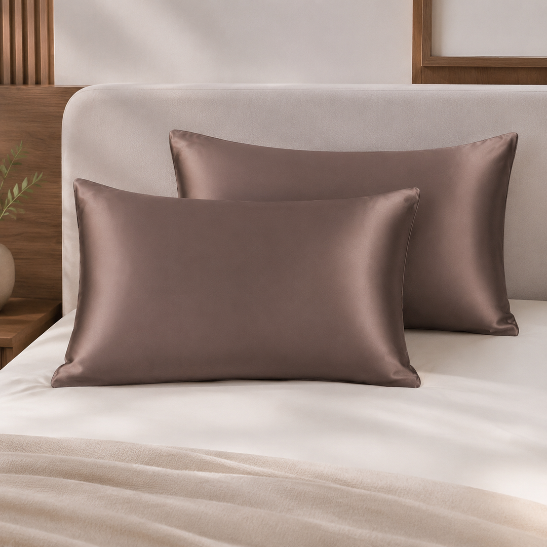 Silk Pillowcase Set of 2 | 100% Mulberry Silk, 19 Momme, for Hair &amp; Skin