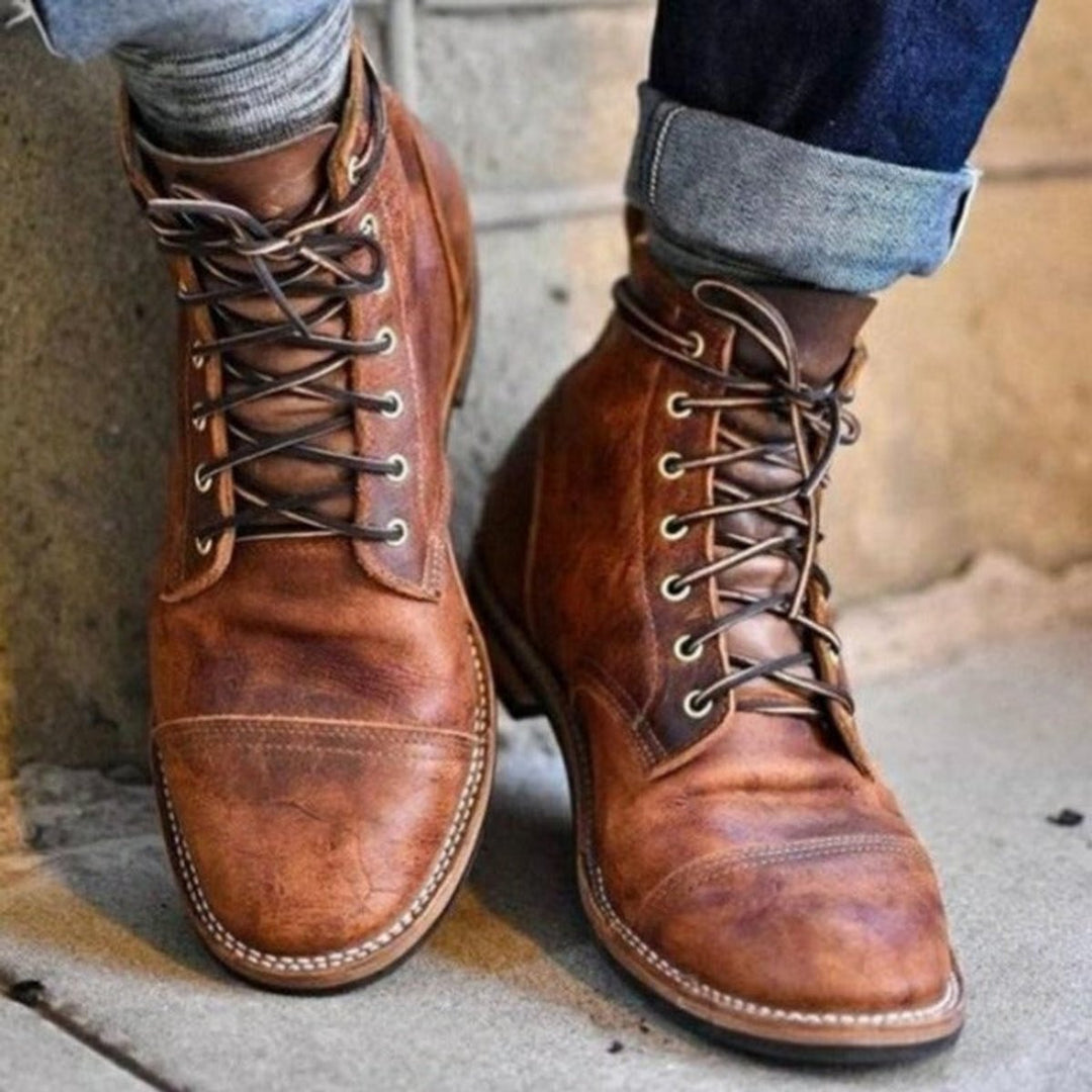 Men's Lace Up Ankle Boots – Vivy London