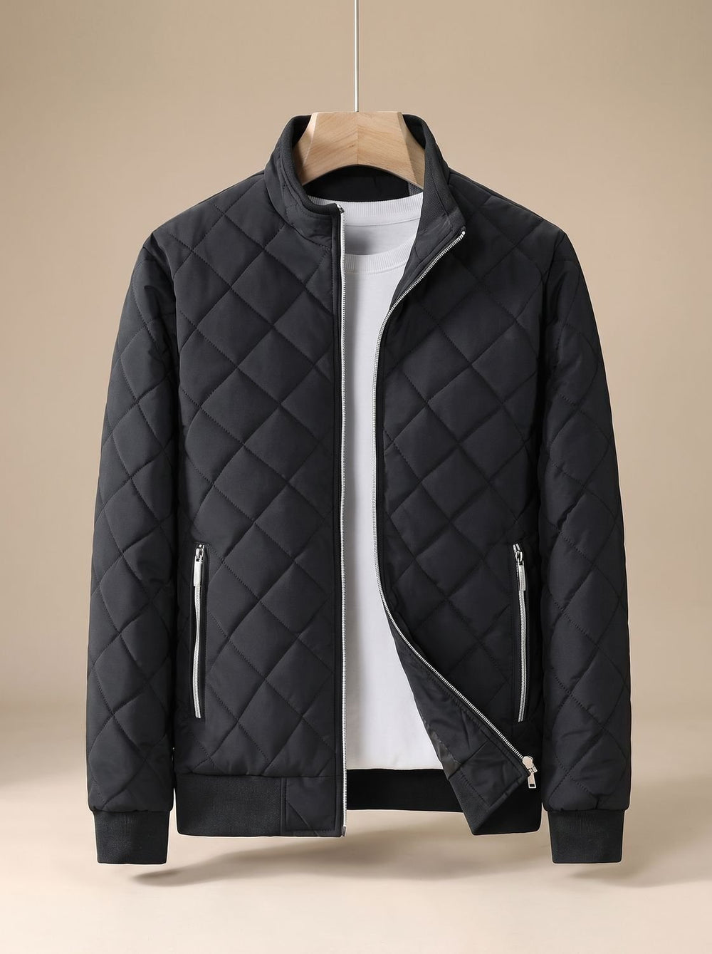 Men's Quilted Bomber Jacket – Vivy London