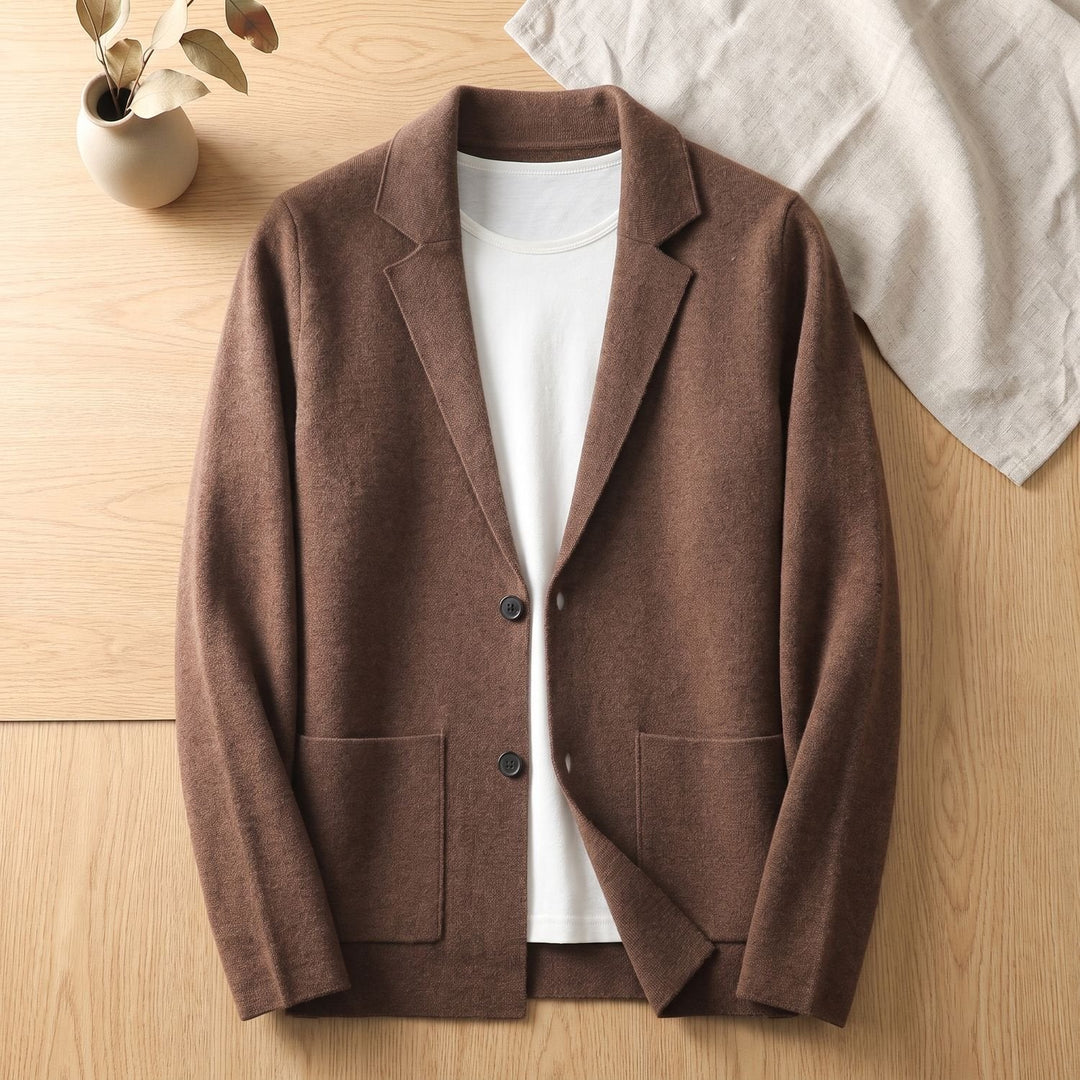 Men's Cashmere Blazer Cardigan – Vivy London