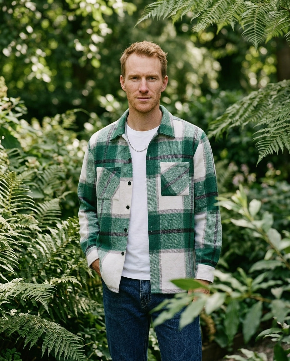 Men's Check Shirt Jacket – Vivy London